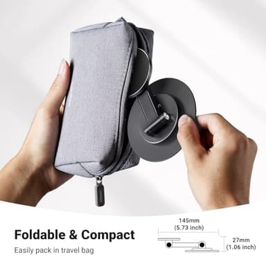 UGREEN Magnetic Phone Stand for MagSafe, Height Adjustable iPhone Stand for Desk with 360° Rotation Compatible for iPhone 17 Air 16 Pro 15 Pro Max 14 Plus 13 12 and MagSafe Case, Black - Image 7