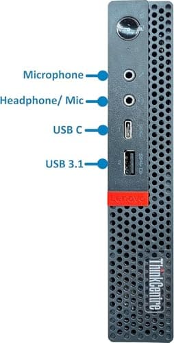 Lenovo ThinkCentre M720q Mini Desktop Win11 Pro, M720Q Micro PC Computer Core i5-8th, 16 GB RAM, 256 GB SSD, Keyboard, 4K Supported (Renewed) - Image 2
