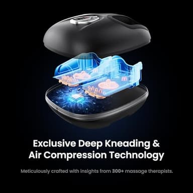 RENPHO Foot Massager Machine with Heat [2026 Upgraded], Shiatsu Foot Massager for Plantar Fasciitis, Birthday Gifts for Women, Wireless Control, FSA Eligible HSA Store Eligible, 2026 New Upgraded, BK - Image 3