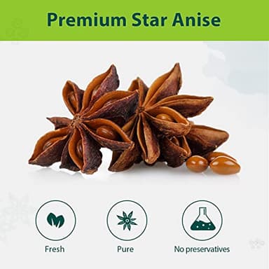 Soeos Star Anise Seeds 16 ounce (1 lb), Whole Chinese Star Anise Seed, Fresh and Pure Star Anise Pod, Non-GMO, Star Anise Spice for Desserts and Wines - Image 9