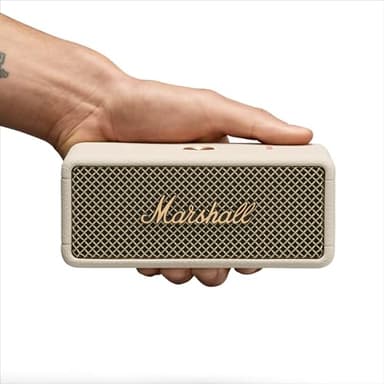Marshall Emberton III Portable Bluetooth Speaker - Rugged Waterproof IP67 Design | Loud Stereo Sound, Deep Bass with 32+ Hr Playtime | Compact and Wireless for Travel and Outdoors - Cream - Image 8