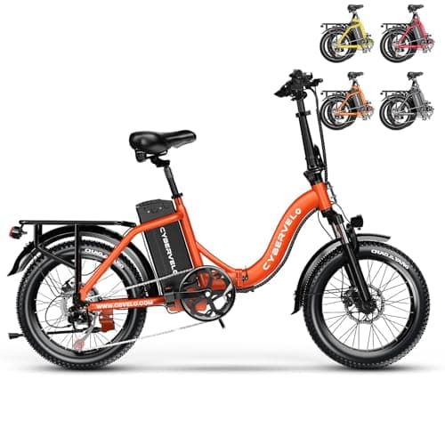 1000W Folding Electric Bike, 48V 20.8AH Large Removable Battery E-Bike, 30+MPH, 80 Miles Max Range, 20" Fat Tire Electric Bike for Adults, Adult Electric Bicycles Commute E-Bikes For Women/Men - Image 1