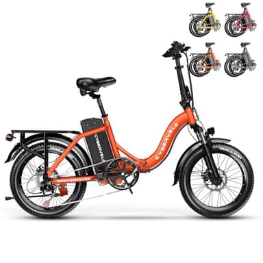 1000W Folding Electric Bike, 48V 20.8AH Large Removable Battery E-Bike, 30+MPH, 80 Miles Max Range, 20" Fat Tire Electric Bike for Adults, Adult Electric Bicycles Commute E-Bikes For Women/Men - Image 1