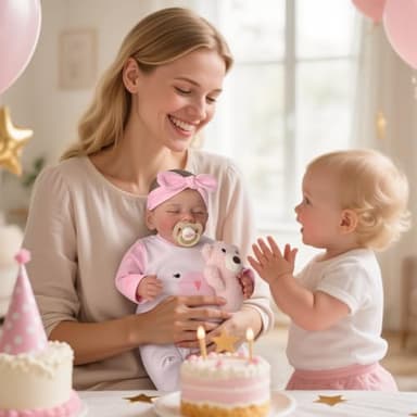 BABESIDE Silicone Baby Doll - 20-Inch Lifelike Reborn Baby Dolls Sweet Smile Realistic-Newborn Real Life Sleeping Girl with Toy Accessories Gift Set for Kids - Image 6