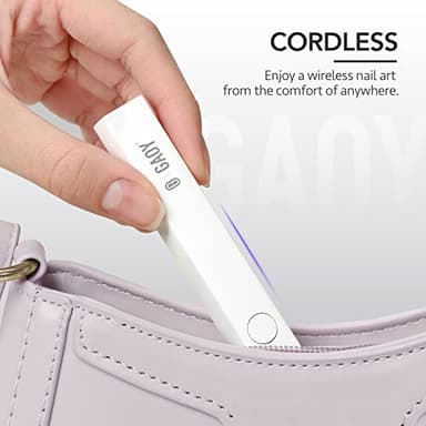 GAOY Handheld UV Light for Gel Nails, Mini Nail Lamp, Portable Cordless Rechargeable, Fast Curing - Image 6
