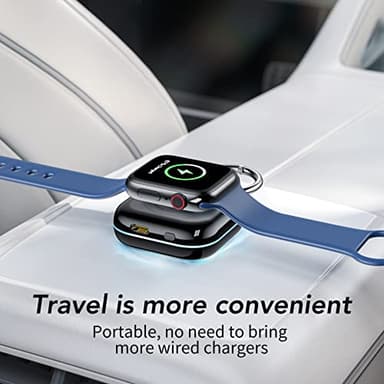 HUOTO Portable Charger for Apple Watch,Wireless Magnetic iWatch Charger 1200mAh Power Bank Travel Keychain Accessories Smart Chargers for Apple Watch Series 11/10/9/8/7/6/SE/5/4/3/2/1/UItra/UItra 2 - Image 7