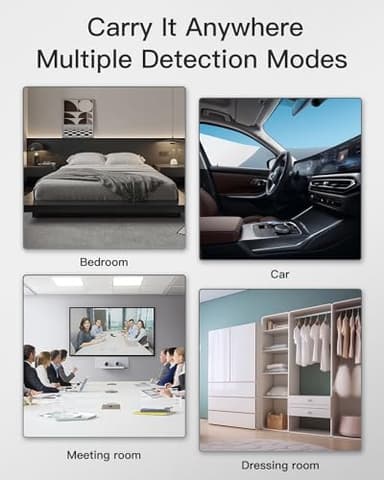 POLESNOW Hidden Camera Detectors, Bug Detector Anti Spy Camera Finder, GPS Tracker Detector Hidden Device Detector 6 Modes for Travel, Car, Hotel, P18 Mix - Image 5