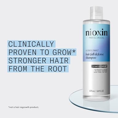 Nioxin Hair Fall Defense Shampoo | Activates Hair Follicles for Visibly Less Hair Loss | With Niacinamide, Caffeine, Lauric Acid, and Sandalore | 16 Fl Oz. - Image 3