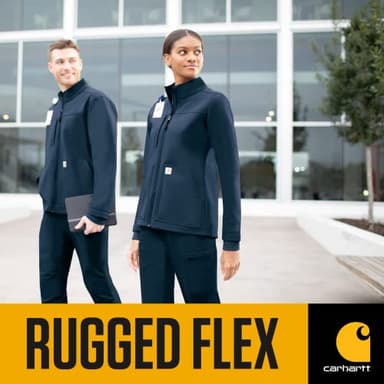 Carhartt Rugged Flex Scrubs for Women, Bonded Fleece Jacket - Image 8