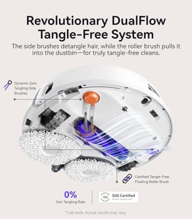 NARWAL Freo Pro Robot Vacuum and Mop Combo, Tangle Free Robot Mop, 8500Pa Powerful Suction, Self-Emptying, Auto Mop Washing, Auto Drying, Obstacle Avoidance, Ideal for Pet Hair and Hard Floor - Image 4