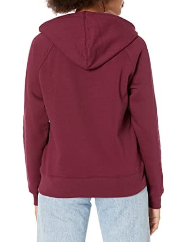 GAP womens Logo Hoodie Zip Sweatshirt, Ruby Wine, Large US - Image 2
