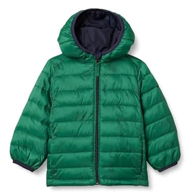 Amazon Essentials Boys' Lightweight Water-Resistant Packable Hooded Puffer Jacket, Green, Medium - Image 1