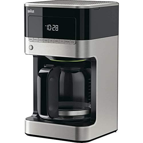 Braun BrewSense 12 Cup Drip Coffee Maker - Pause & Pour Mid Brew, Coffee Machine with 24-Hour Timer & Clock, Bold & Regular Strength, 1-4 Cup Functions, Self Clean, Auto Shutoff, Stainless Steel - Image 1