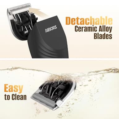 Dog Clippers for Grooming, 2200mAh Dog Shaver Clippers Kit Low Noise, Rechargeable Cordless Electric Trimmer Quiet Hair Clippers Set for Dogs Cats Pets - Image 4