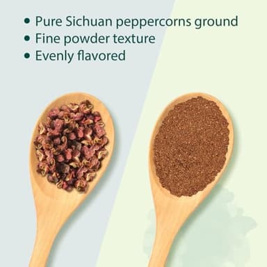 Soeos Sichuan Peppercorn Powders, 4oz (113g), Szechuan Peppercorn Powders, Crushed Green Sichuan Peppercorns Powder, Ground Pepper Powders - Image 6