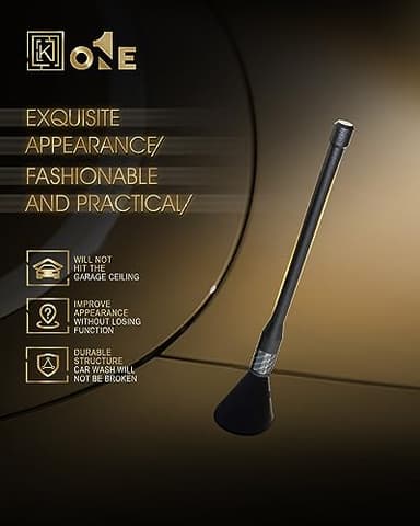 KEYO1E New Carbon Fiber Antenna Compatible with 2006-2026 Chevy Silverado 2500/7.9 Inches Flexible Sturdy Rubber Antenna Replacement/Internal Copper Coil for Enhanced Reception - Image 8