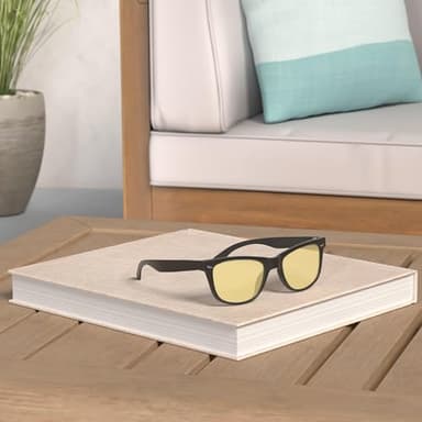 Retro Rewind Polarized Night Driving Glasses for Men and Women - Anti-Glare Night Vision Classic 80s Mens Womens Glasses - Image 2