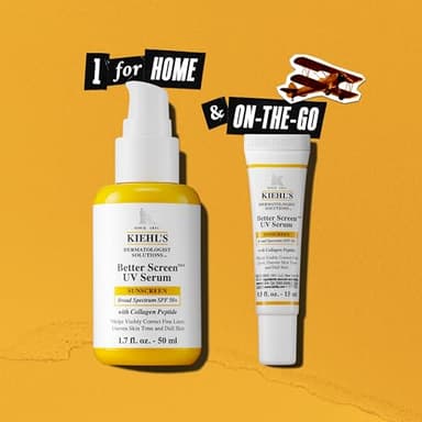 Kiehl's Better Screen UV Serum SPF 50+, Invisible Facial Sunscreen with Collagen Peptide, UV Filters to Shield UVA & UVB, Helps Correct Visible Signs of Aging, Boosts Skin Radiance - 1.7 fl oz - Image 9