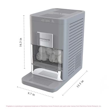 Frigidaire, EFIC240 Countertop Artisanal Sphere Ice Machine, Transparent Window, Gourmet Ice Maker, 84 Sphere per Day Capacity, Auto Self Cleaning Ice Making Machine (Grey) - Image 5