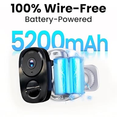 2025 Upgraded 2K Security Cameras Wireless Outdoor, Free Cloud Storage & Local SD Card Support, 1-6 Months Battery Life, Waterproof, 2-Way Talk, AI Motion Detection Spotlight Siren Alarm Camera - Image 4