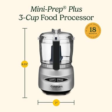 Cuisinart Food Processor, Mini-Prep 3 Cup, 24 oz, Brushed Chrome and Nickel, DLC-2ABC - Image 6