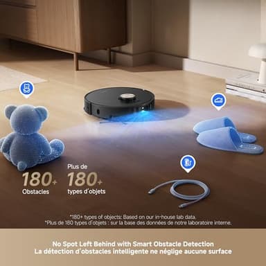 DREAME L50 Ultra Robot Vacuum and Mop Black with Auto-Empty and Mop Self-Cleaning, Precise Obstacle Avoidance, 19,500Pa Suction, HyperStream Detangling DuoBrush - Image 3