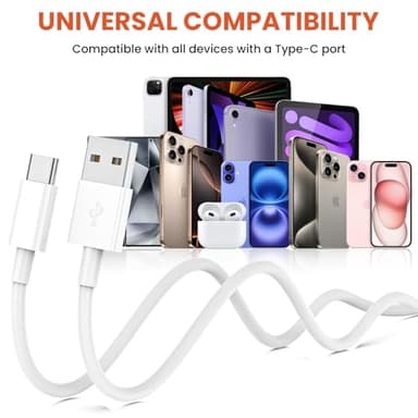 Bayznqiu USB to USB C Cable with CarPlay, [4-Pack, 3FT&6FT] USBA to Type C Fast Charging Cords for iPhone 17/17 pro/17 pro max/17 air/16/16 Plus/16 Pro/16 Pro Max/16e/15,Pixel,Galaxy,Note - Image 7