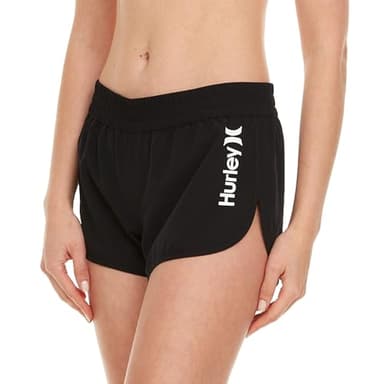 Hurley 3"/5" Swim Board Shorts for Women, Swim Shorts Women, Swimming Bottoms, Black, XX-Large - Image 1