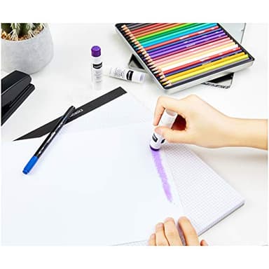 Amazon Basics Purple Washable School Glue Sticks, Dries Clear, Non-Toxic, 0.24-oz Stick, 60-Pack - Image 5