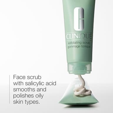 Clinique Exfoliating Face Scrub With Salicylic Acid For Oily Skin Types | Refreshing + Refining, 3.4 Fl Oz - Image 2