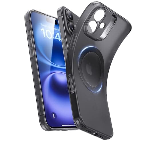 ESR for iPhone 16 Case, Compatible with MagSafe, Camera Protection, Shockproof Thin Cover, Resists Yellowing and Scratches, Magnetic Phone Case for iPhone 16, Zero Series, Frosted Black - Image 1