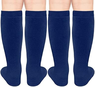 Kids Soccer Socks Toddler Soccer Socks Girls Boys Soccer Socks Kids Tube Socks with Stripes Toddler Knee High Socks - Image 6