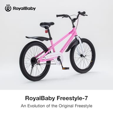 Royalbaby Freestyle 7 Kids Bike 20 Inch Wheel Teens Bicycle Girls Ages 6-10 Years, Kickstand and Water Bottle Included, Pink - Image 5