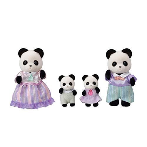 Calico Critters Pookie Panda Family, Dolls, Dollhouse Figures, Collectible Toys with 4 Figures Included - Image 1