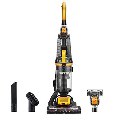 Eureka Powerful Upright Vacuum Cleaner for Home Pet Hair, Lightweight Household Upright Vacuum for Carpet and Hard Floor, MaxSwivel Pro NEU350 with Pet Tool, Yellow - Image 1