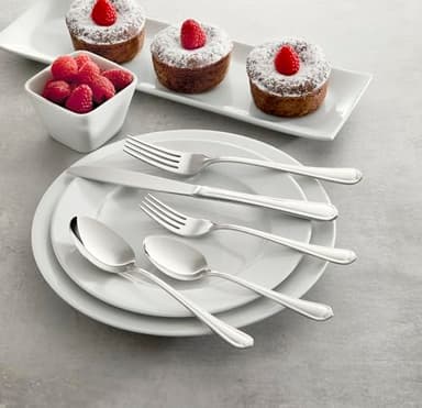 HENCKELS Astley 20-piece Flatware Set, 18/10 Stainless Steel, Silver - Image 4