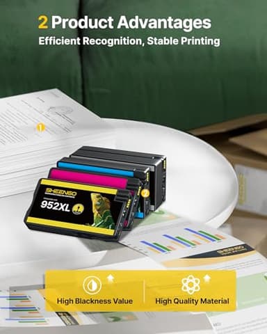 952 952XL Ink Cartridges Combo Pack for HP Printer Ink Compatible for HP 952XL Ink Cartridges Combo Pack for HP Officejet Pro 8710 7740 8715 8720 8210 8740 8725 Printers (4 Packs) - Image 5