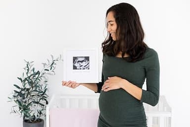 tiny ideas We Love You Already Sonogram Sentiment Frame, Baby Announcement, Gender Neutral Ultrasound Keepsake, Ideal Pregnancy Gift, Baby Shower and Nursery Decor, 4”x5” Photo Insert, White - Image 8