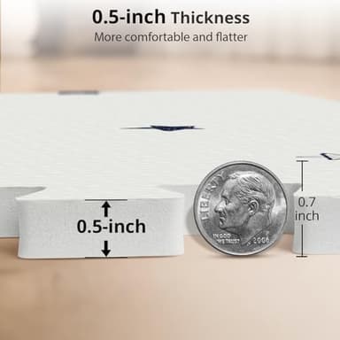 Baby Foam Play Mat, PIGLOG 72x48 Baby Crawling Mat, Floor Mats for Kids for Infants with Interlocking Floor Tiles, Toddler Playmats for Indoor and Outdoor, Easy to Clean Playroom Mats, Star - Image 8