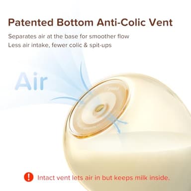 Thyseed PPSU Natural Anti-Colic Baby Bottles | Newborn Breast Like Nursing Bottle for Breastfed Babies with Nipple(3-7 Months),8oz,1 Pack - Image 4