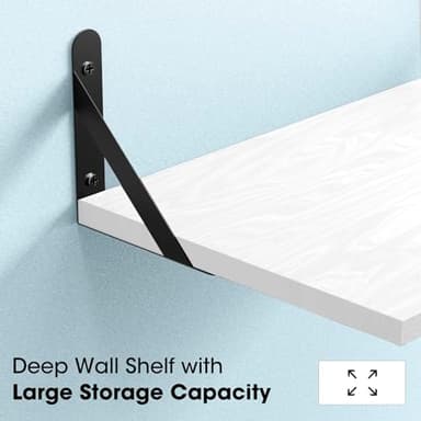 DAWASAPAT Projector Mount, White Small Mini Projector Shelf/Cable Box Wall Mount/Router Wall Mount, Projector Holder Stand Accessories with Cable Ties-2pcs - Image 6