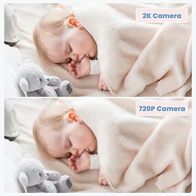 ieGeek 2K Split-Screen Baby Monitor, 5" Audio Baby Monitor with 2 Cameras, WiFi Smartphone Video Dual Camera, Night Vision, Motion & Cry Detection, Two Way Talk Temper &Humidity Sensor - Image 9