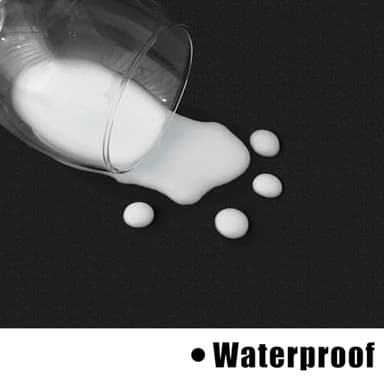 homing Rectangle Vinyl Tablecloth, Waterproof Spillproof Plastic Flannel Backed Table Cloth, Wipe Clean Table Cover for Dining, Buffet Parties and Camping (Black, 60" x 84") - Image 4