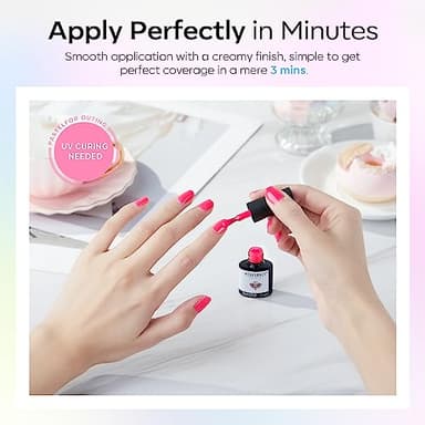 modelones 40 Pcs Gel Nail Polish Set, 36 Colors Rainbow Neon Gel Polish Bright Hot Pink Green Yellow Purple Blue Glitter Nail Gel Polish with Soak Off Base Coat& Matte Glitter Glossy Top Coat - Image 5