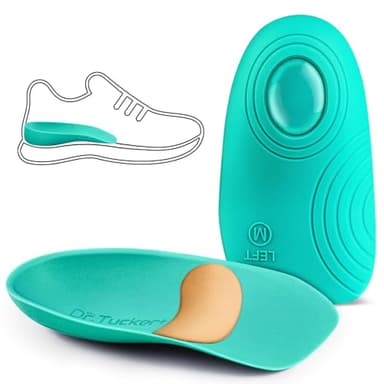 Dr.Tucker+ Heel Cups for Heel Pain Relief, Foot Orthotic Inserts for Foot Pressure Relief, Plantar Fasciitis Relief and Heel Spur Relief - Image 1
