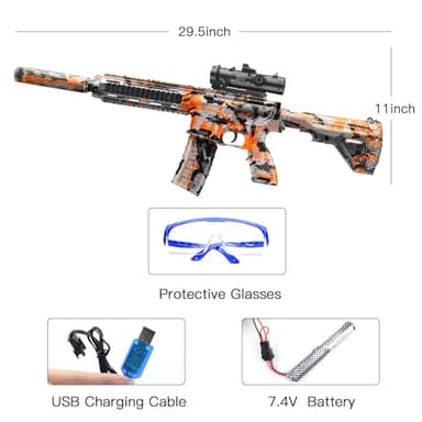 Full Auto Outdoor Games Toy with 60000+, Team Games Toys - Ages 14+(Orange) - Image 4