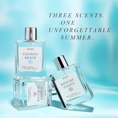 Just Juice - The Summer I Turned Pretty Cousins Beach - Beachy, Creamy Coconut and Vanilla Perfume for Women and Men - 0.3 oz - Image 5