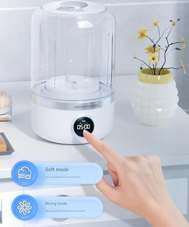 Portable Rechargeable Mini Washing Machine for Underwear, Mini Portable Underwear Washer, Two Cleaning Modes, Rechargeable Wireless Design for Travel, Camping, RV & Dorms (1Pcs) - Image 7