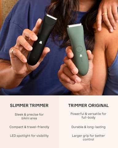 MERIDIAN Slimmer Trimmer – Electric Razor for Women, Bikini Line & Pubic Hair Trimmer, Rechargeable & Waterproof, Painless, Flawless Shave for Sensitive Skin, Gentle, Quiet & Travel-Friendly, Sky - Image 6