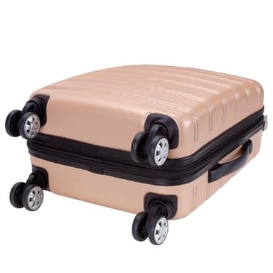 Rockland Melbourne Hardside Expandable Spinner Wheel Luggage, Champagne, Carry-On 20-Inch - Image 8
